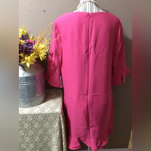 CeCe Pink Midi Dress - Picture 3 of 15